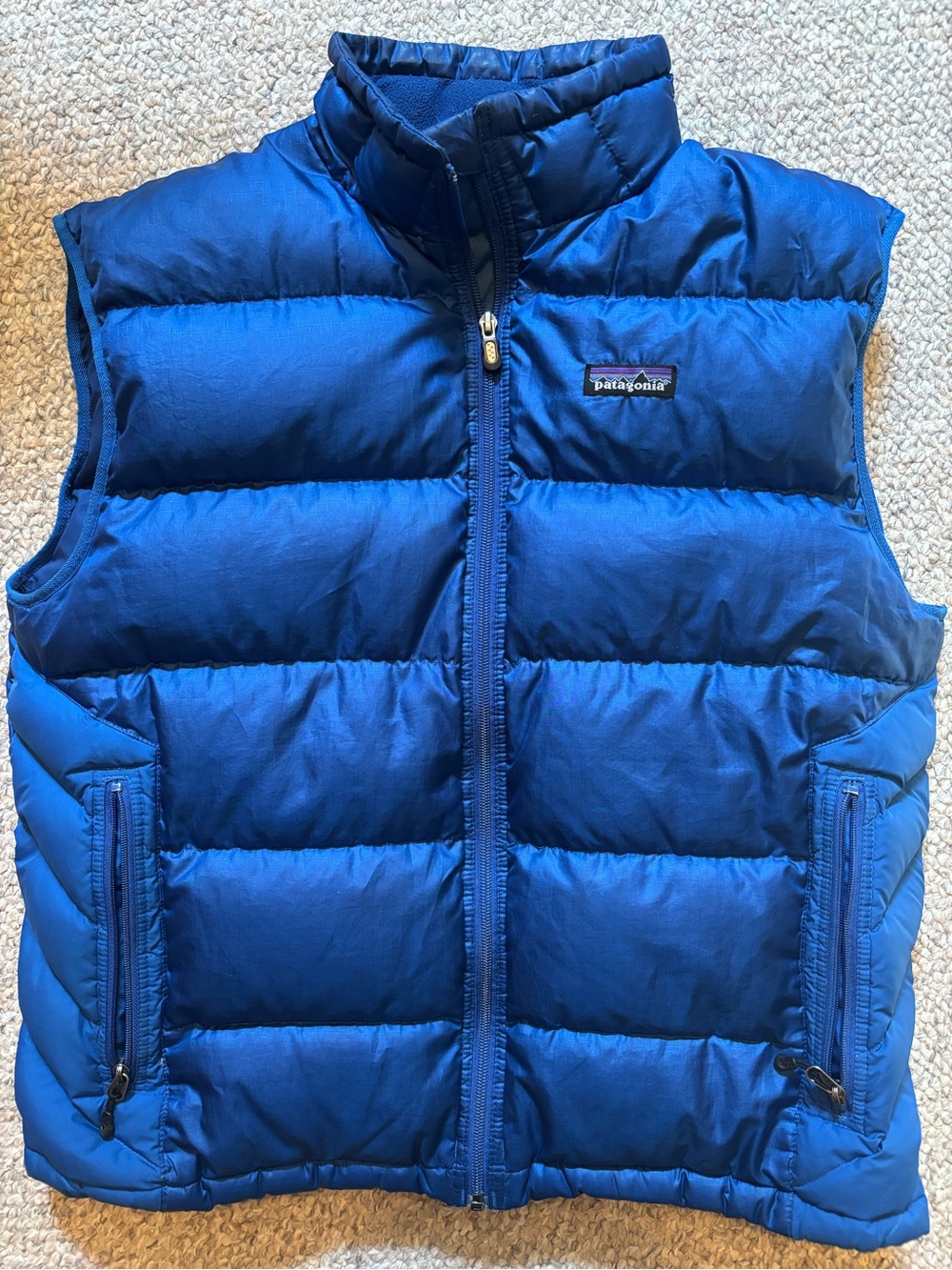 Patagonia Bright Blue Puffy Down Vest